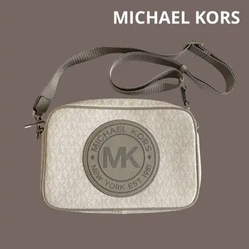 MICHAEL KORS 숄더백 화이트 로고