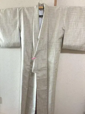 순수 실크  미세한 격자 무늬
