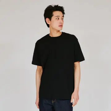 Hanes T-SHIRTS KURO 크루넥 티셔츠