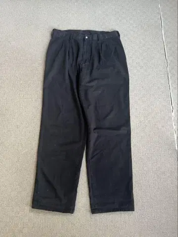 puritan 90s black wide cotton pants