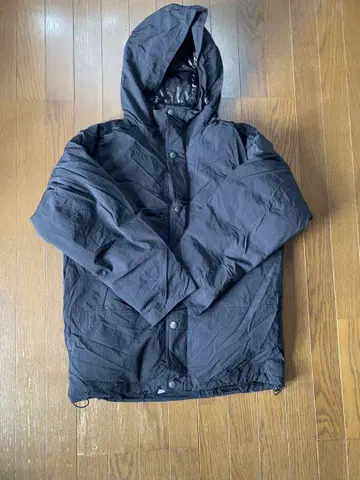 마우지 moussy 후드 부착 블랙 다운 자켓