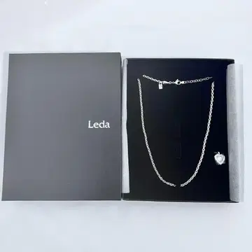 새상품 Leda 레다 하트 댄싱스톤 목걸이 Silver925