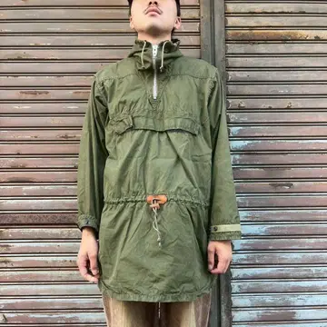 60s 캐나다군 실물 아노락 후드티 풀오버 모즈 코트 S
