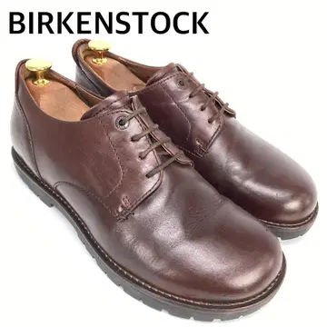 버켄스탁 길포드 플레인토 가죽 신발 천연 가죽 다크 브라운 40