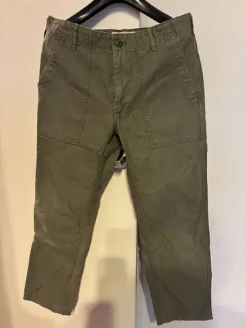 FOB FACTORY 베이커 팬츠 사이즈 2 올리브
