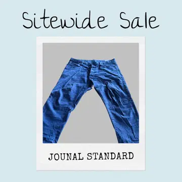 JOURNAL STANDARD 네이비 치노 팬츠 7부 기장