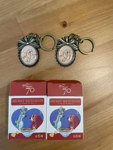 개와 고양이 캐릭터 키링 2개 세트