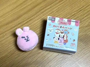 BT21 인형 배지 훼미리마트 한정판 COOKY