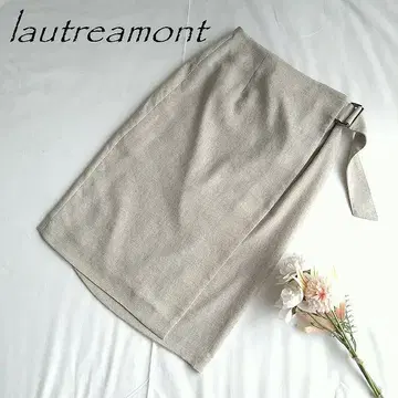 lautreamont 로트레아몽 랩 미디 스커트 0460