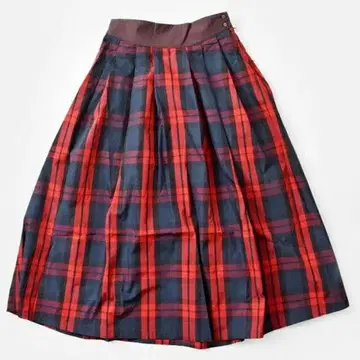 KELEN 케렌 체크 A라인 스커트 클래식하고 고급스러운 스커트