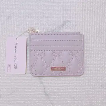 새상품 Maison de FLEUR 리본 퀼팅 프래그먼트 케이스