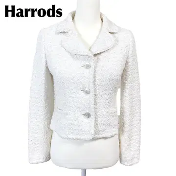 [ 새상품급 ] Harrods 트위드 자켓 2 화이트
