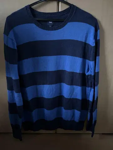 Gap 파랑블랙 스트라이프 긴팔 티셔츠 L