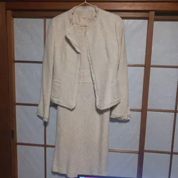 COMME CA ISM 셋업 M 사이즈 크림색