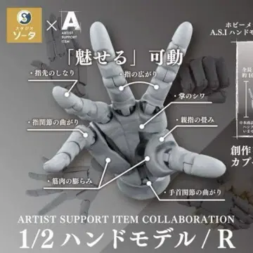 ARTIST SUPPORT ITEM 1/2 핸드 모델/R 그레이