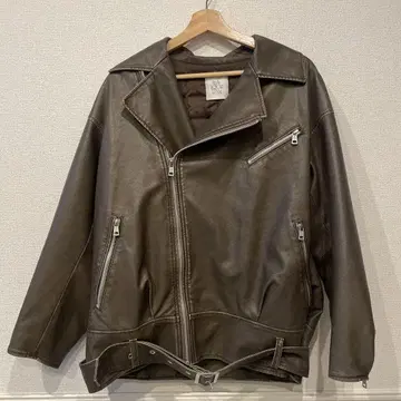 새상품급 VINTAGE WASH ECO 가죽 퀼팅 라이더스