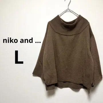 니코앤드 niko and - L 니트 하이넥 긴팔
