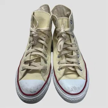 CONVERSE ALL STAR 크림색 하이컷 스니커즈