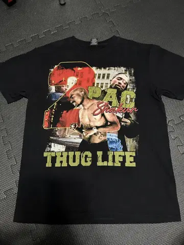 2PAC Shakur THUG LIFE 빈티지 T셔츠
