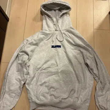 XLARGE 그레이 풀오버 후드티