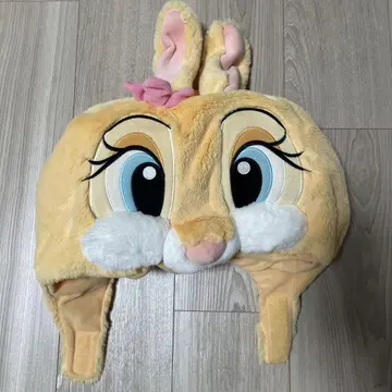 토끼 얼굴 플리스 모자 리본 포함