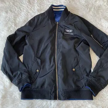 Double Focus 바시티 자켓 리버서블 LL 광택 래글런