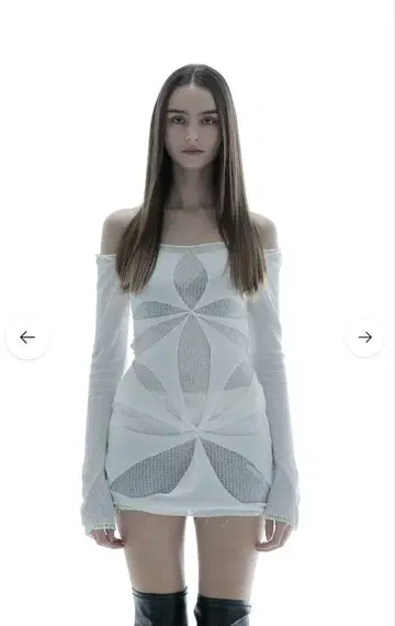 S cut out tops petal theredthread 원피스