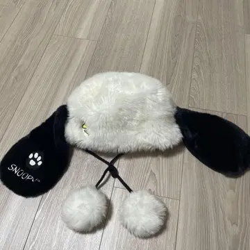 스누피 귀달이 모자 폼폼 포함