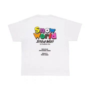 Snow Man Snow World 티셔츠 로고