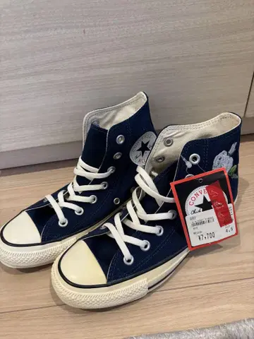 미사용 새상품 CONVERSE All star 네이비 스니커즈 4.5