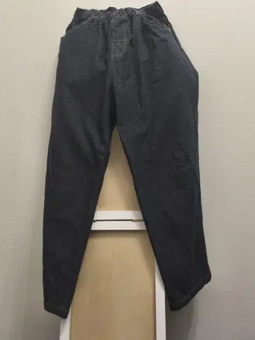 COMFORTABLE SEASON 와이드 팬츠 다크 블루 리지드 블루