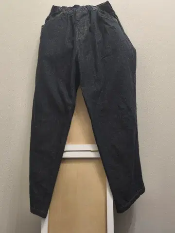 COMFORTABLE SEASON 와이드 팬츠 다크 블루 리지드 블루