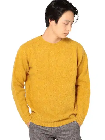 스코틀랜드제 [ SHIPS ] 크루넥 니트 풀오버 L