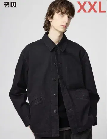 [ 새상품 ] UNIQLO U 오버 사이즈 컬러 데님 자켓 XXL