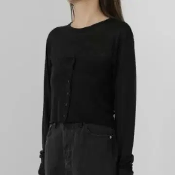 na.e nae 나에 sheer layered tops brown