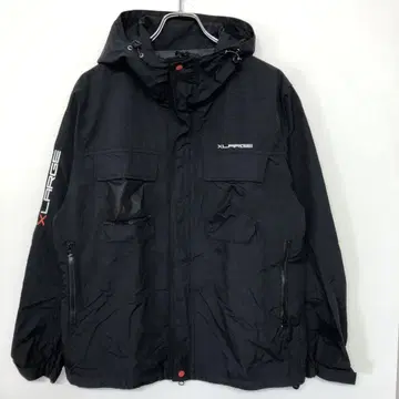 XLARGE 구제 의류 로고 프린트 나일론 자켓 마운틴 후드티