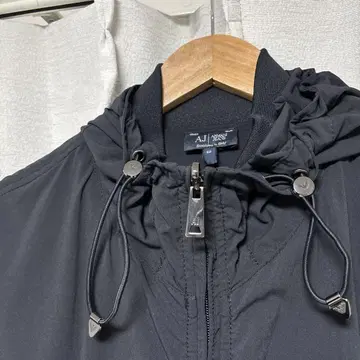 00s armani jeans 리버서블 나일론 자켓 더블 지퍼