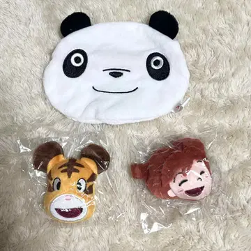 팬더코팬더 복슬복슬 페이스 파우치 인형 배지
