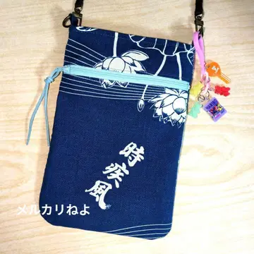 스모 토키하야테 토키츠카제베야 유카타 옷감 스마트폰 파우치