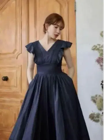 her lip to Eternal Lace Trimmed Dress