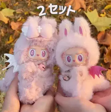 LABUBU 러브브 화이트의 깃털 엔젤 토끼 옷 갈아입기 의류 17cm