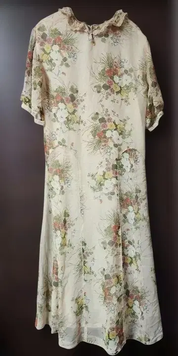 카네코 이사오 꽃무늬 프릴 롱 원피스