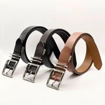 Lee 30mm 폭 더블 루프 벨트 소가죽
