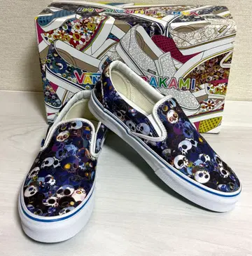 VANS x 무라카미 다카시 미사용 새상품 스컬 슬립온 스니커즈