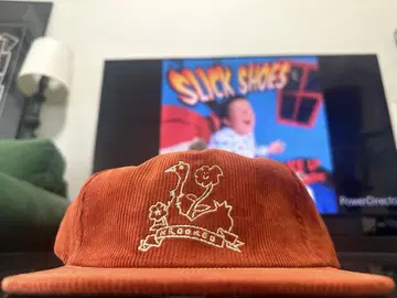 USA KROOKED skateboards 코듀로이 캡 오렌지