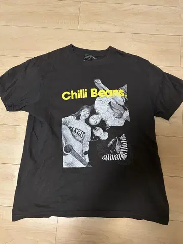 Chilli Beans. 공식 T셔츠 블랙 L 사이즈 블랙 치리비