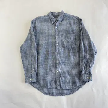 90's vintage 린넨 체크 셔츠 cityboy e341