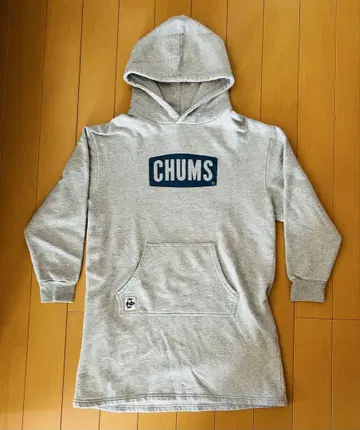 CHUMS 그레이 후드 부착 후드티 M 사이즈