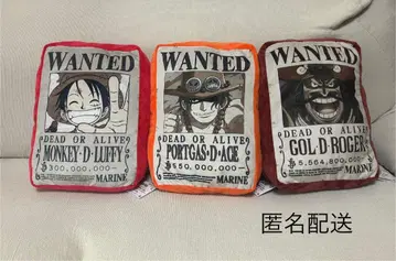ONEPIECE 원피스 수배서 봉제 인형 쿠션 전 3종