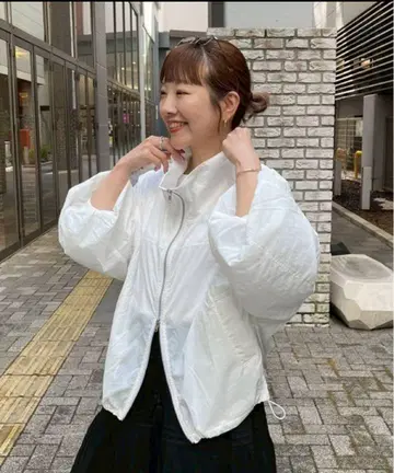 CIAOPANIC TYPY 테라사마 시어 나일론 스탠드 넥 자켓